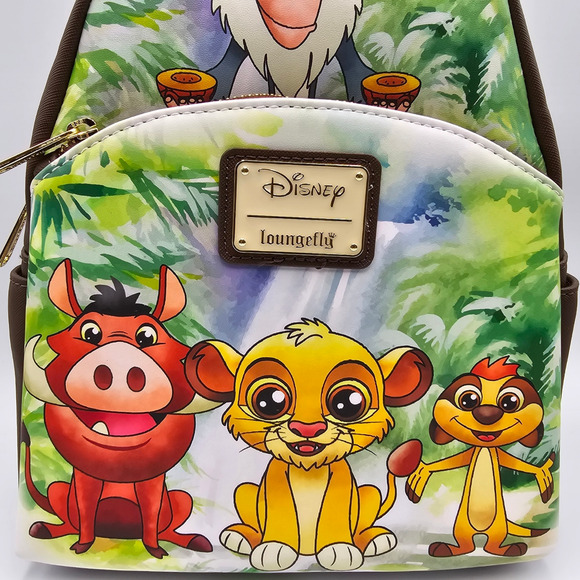 Loungefly Disney The Lion King Simba & Friends Chibi Mini Backpack & Wallet set main image 8
